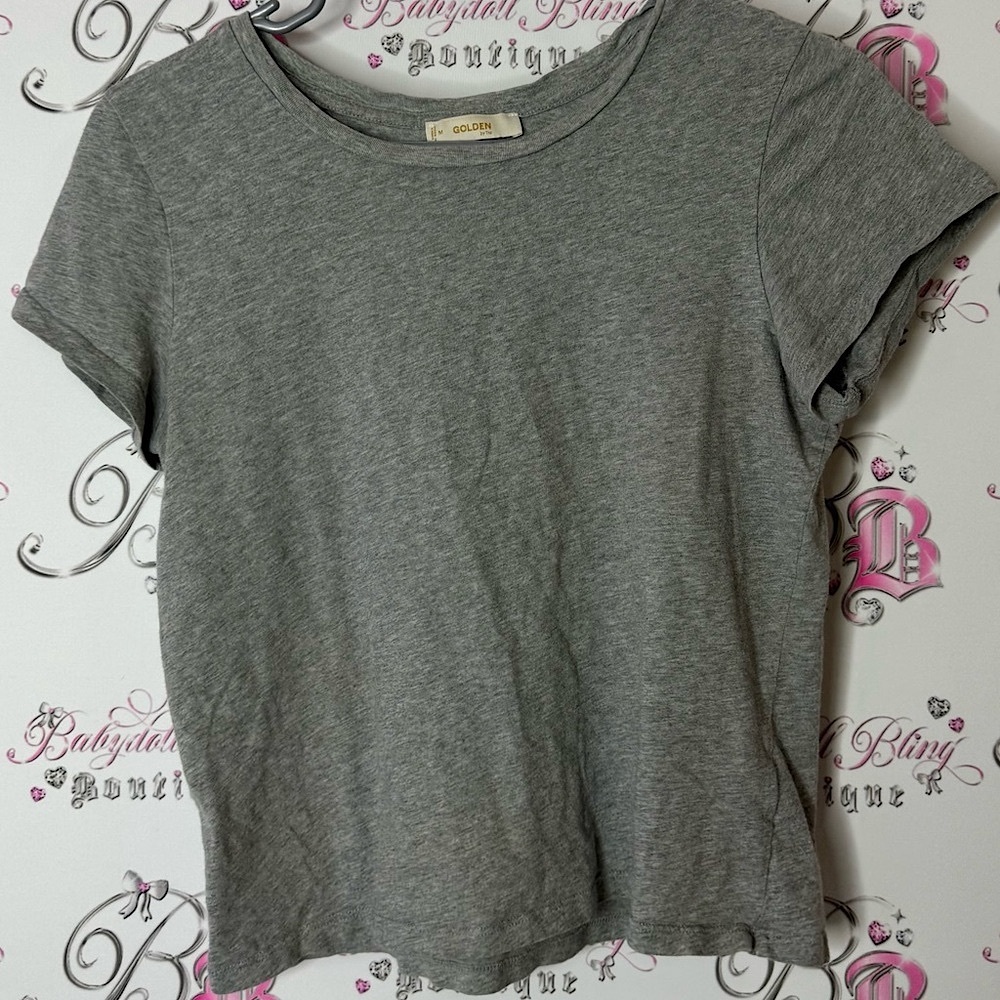 TNA golden aritzia grey tshirt tee classic stretchy comfy Women's Top